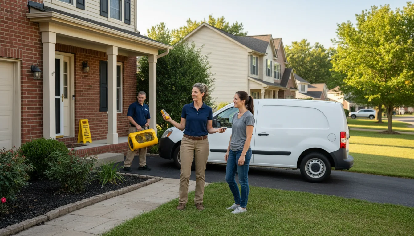 Residential water damage restoration in Brackney, PA
